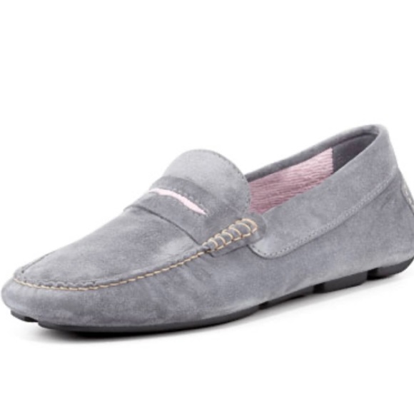 Manolo Blahnik Shoes - Manolo blahnik Suede Driver
Loafer Gray/Pink